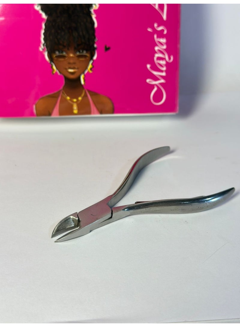 أداة إزالة الجلد الميت، مقص أظافر من الفولاذ المقاوم للصدأ، أداة احترافية حادة لتقليم أظافر اليدين والقدمين، أداة للعناية بالأظافر، مناسبة للمانيكير والباديكير، قطعة واحدة - Image 1